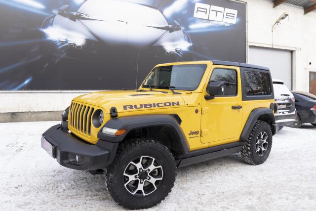 Установка выдвижных электропорогов ATS на Jeep Wrangler 3d