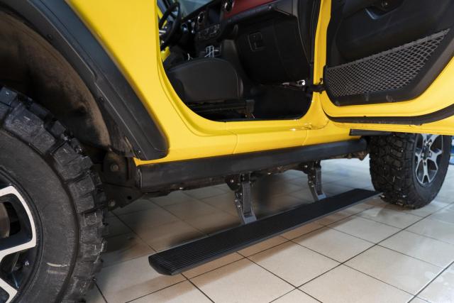 Установка выдвижных электропорогов ATS на Jeep Wrangler 3d