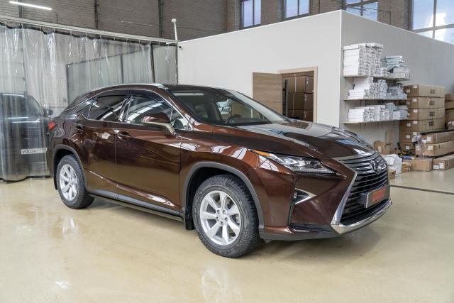 Выдвижные электрические пороги ATS на Lexus RX IV