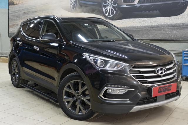 Выдвижные электрические пороги ATS на Hyundai Santa Fe
