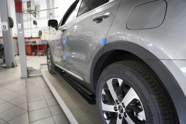 Выдвижные электрические пороги ATS на  Kia Sorento