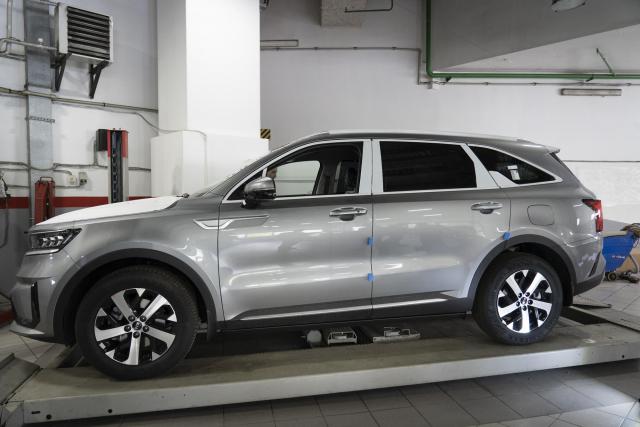 Выдвижные электрические пороги ATS на  Kia Sorento
