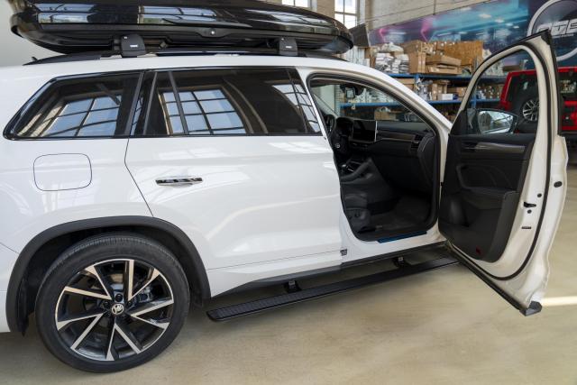 Выдвижные электрические пороги ATS на Skoda Kodiaq 